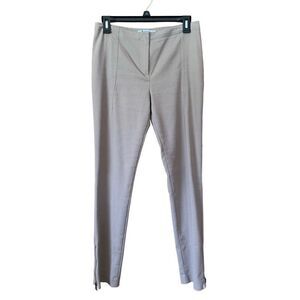 T by Alexander Wang Slim Stretch Pants with Ankle Zipper Beige Tan Size S